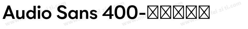 Audio Sans 400字体转换